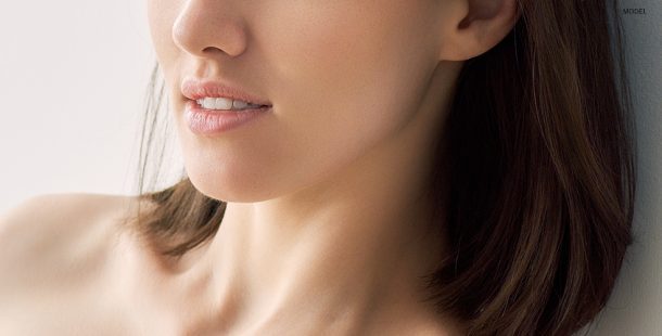 Close Up of Female Model's Neck