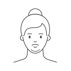 Facial Icon Showing a Double Chin